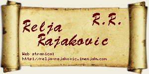 Relja Rajaković vizit kartica